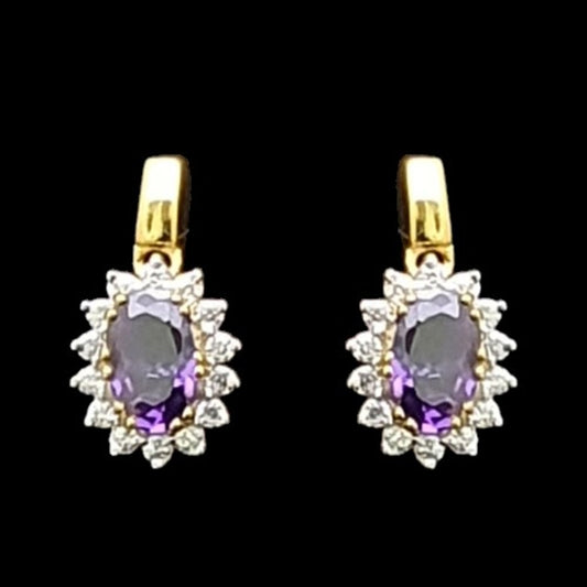 18 KT DIAMOND EARRING 1.67 Gms - MJ25ER374