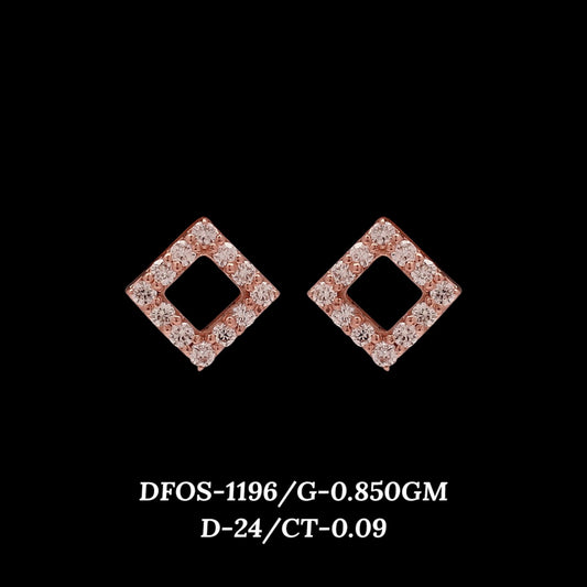 Diamond EARRING With 0.85 Gms of 18 Kt Gold and 0.09 Cts of Certified Natural Diamonds Code: MJ26ER169