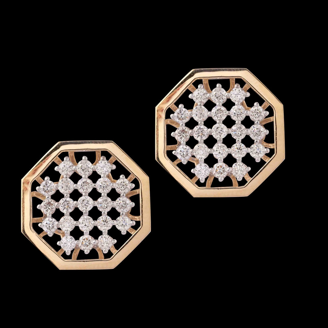 18 KT DIAMOND EARRING 6.088 Gms - MJ25ER44