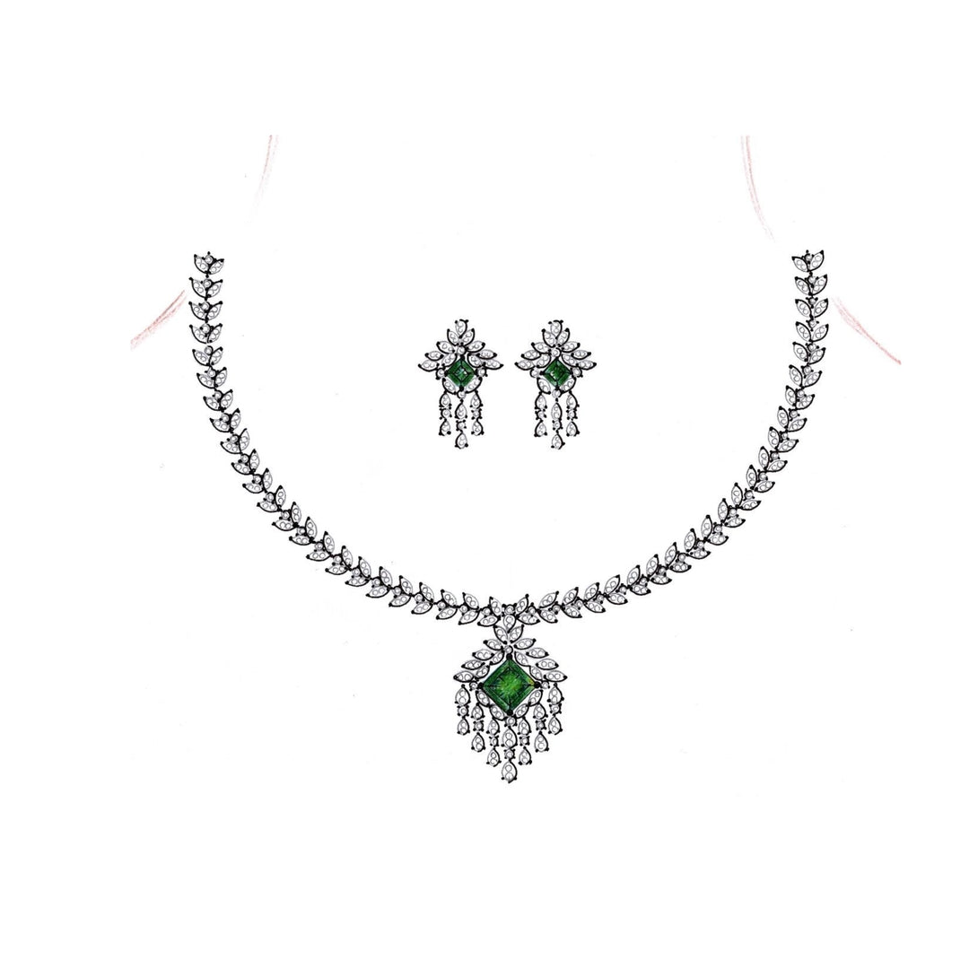 18 KT DIAMOND NECKLACE  Gms - MJ25NK568