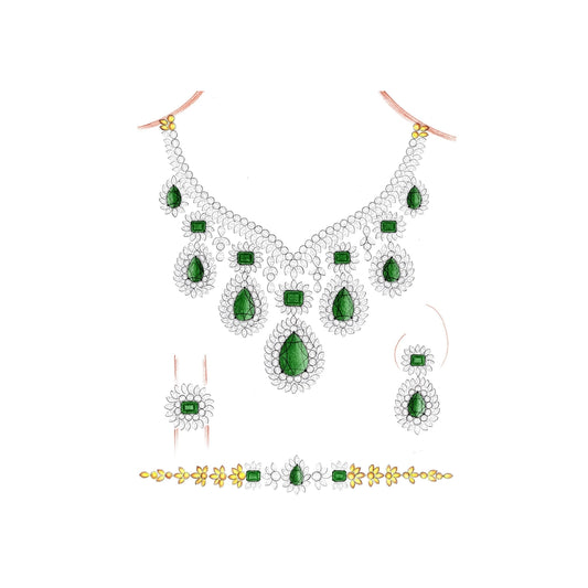18 KT DIAMOND NECKLACE  Gms - MJ25NK573