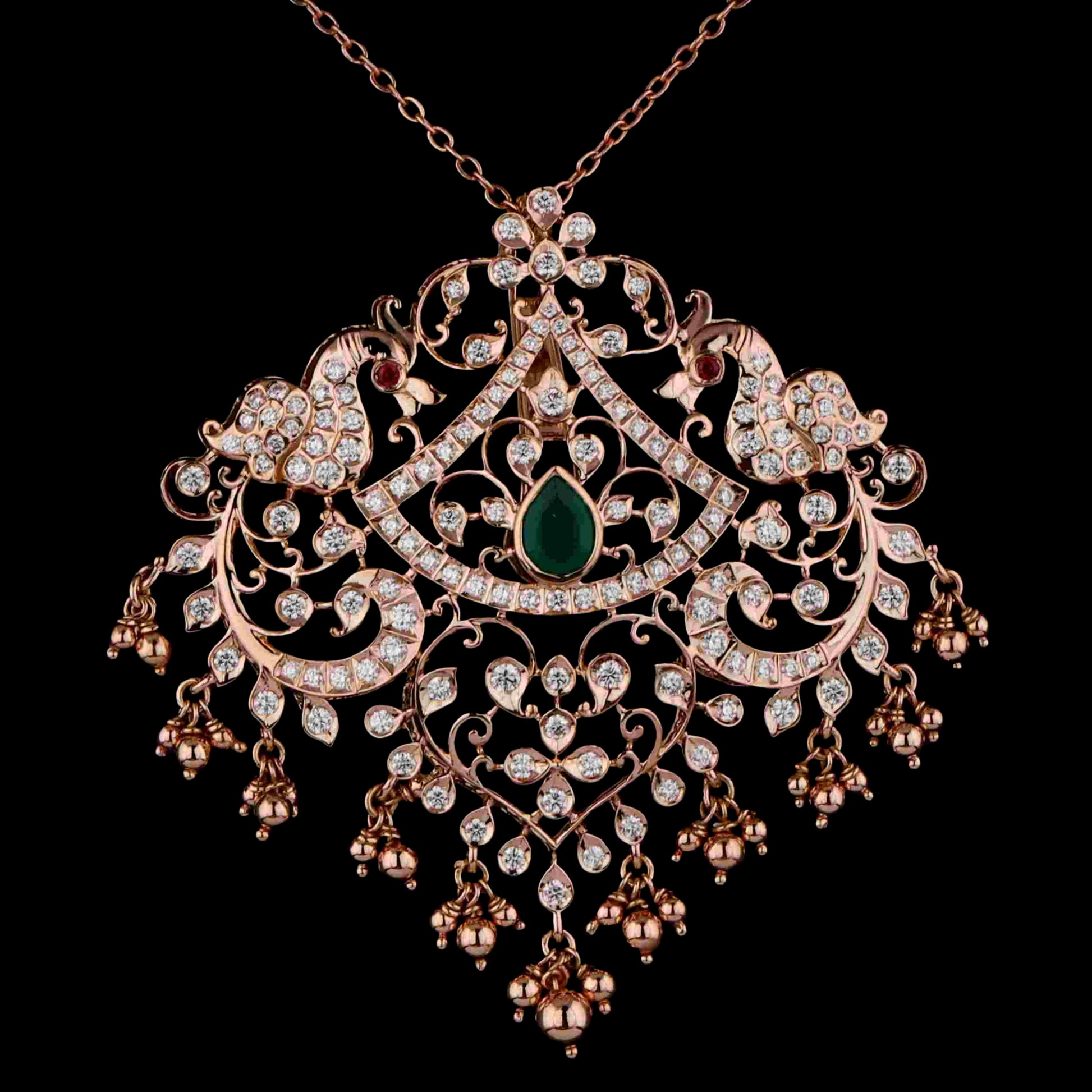 Diamond PENDANT With 18 Gms of 18 Kt Gold and 2.257 Cts of Certified Natural Diamonds Code: MJ26PND56