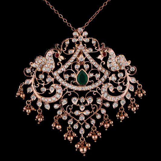 Diamond PENDANT With 18 Gms of 18 Kt Gold and 2.257 Cts of Certified Natural Diamonds Code: MJ26PND56