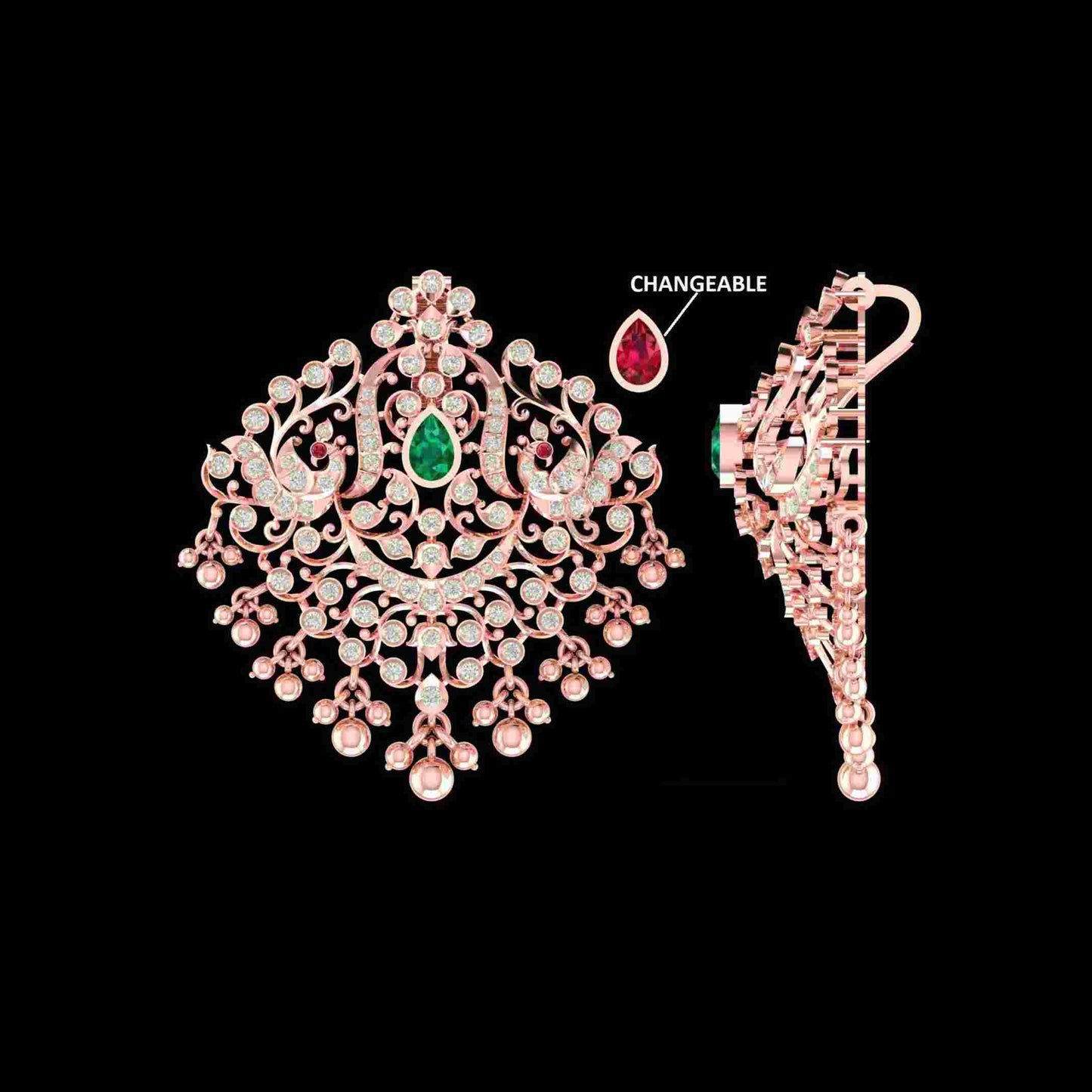 Diamond PENDANT With 11.22 Gms of 18 Kt Gold and 1.376 Cts of Certified Natural Diamonds Code: MJ26PND131