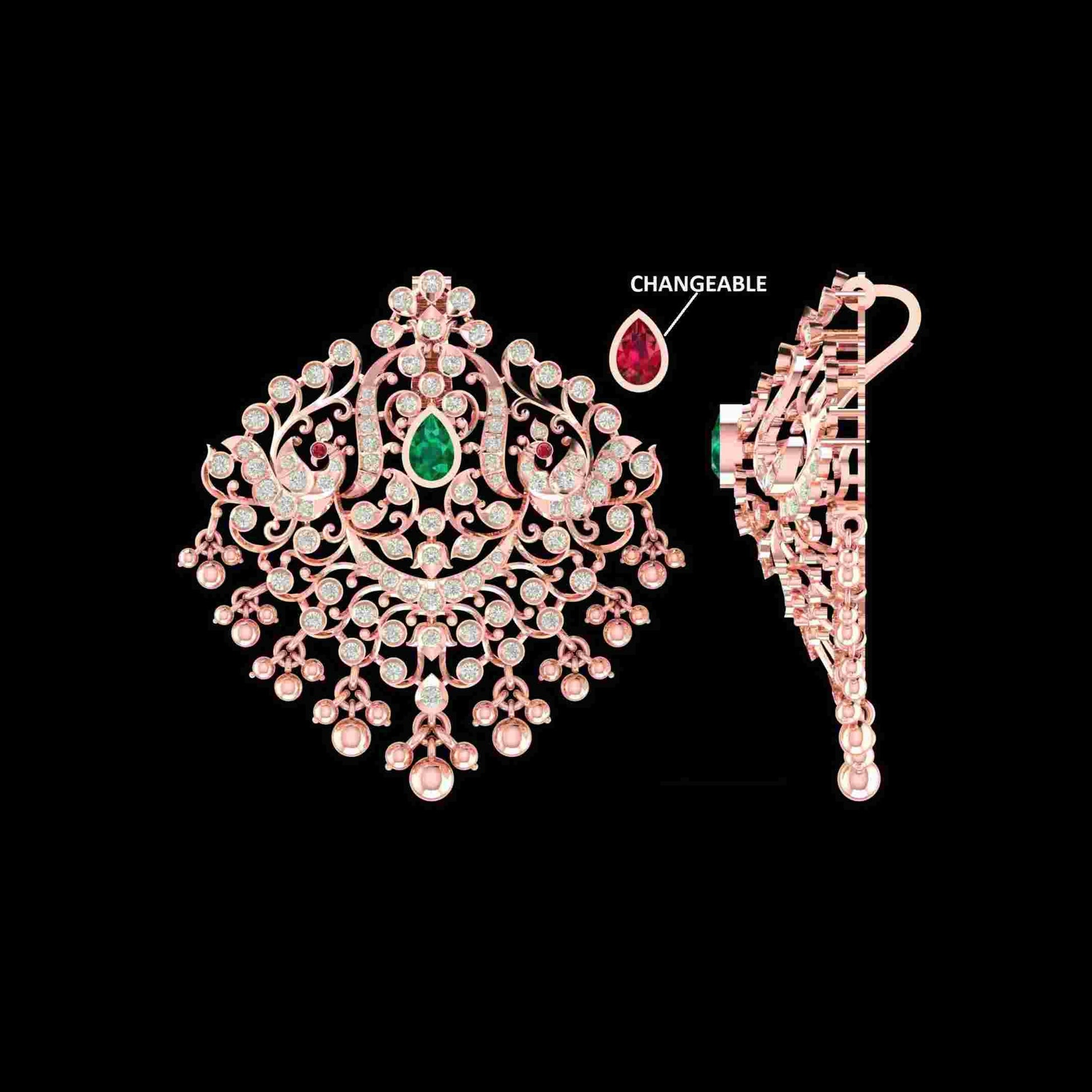 Diamond PENDANT With 11.22 Gms of 18 Kt Gold and 1.376 Cts of Certified Natural Diamonds Code: MJ26PND131