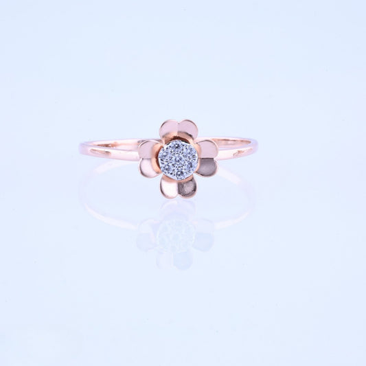 Diamond RING With 1.229 Gms of 18 Kt Gold and 0.056 Cts of Certified Natural Diamonds Code: MJ26RG656