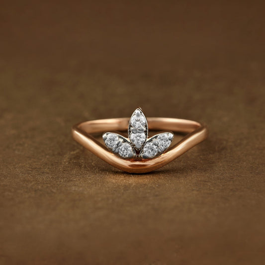 Diamond RING With 2.368 Gms of 18 Kt Gold and 0.21 Cts of Certified Natural Diamonds Code: MJ26RG624