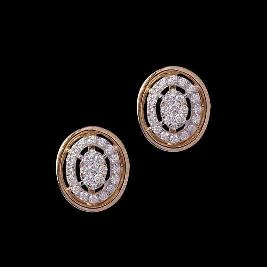18 KT DIAMOND EARRING 3.264 Gms - MJ25ER33