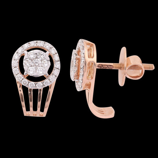 18 KT DIAMOND EARRING 3.366 Gms - MJ25ER35