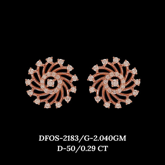 Diamond EARRING With 2.04 Gms of 18 Kt Gold and 0.29 Cts of Certified Natural Diamonds Code: MJ26ER362