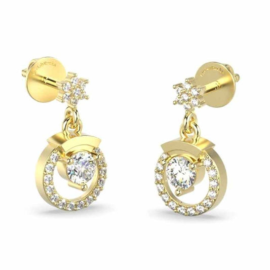 18 KT DIAMOND EARRING 7 Gms - MJ25243