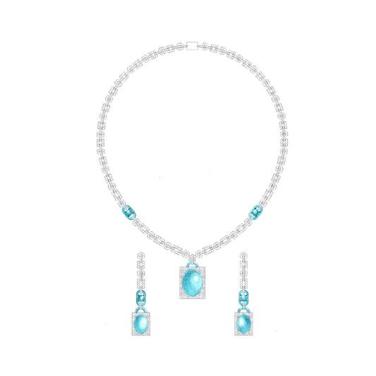18 KT DIAMOND NECKLACE  Gms - MJ25NK572