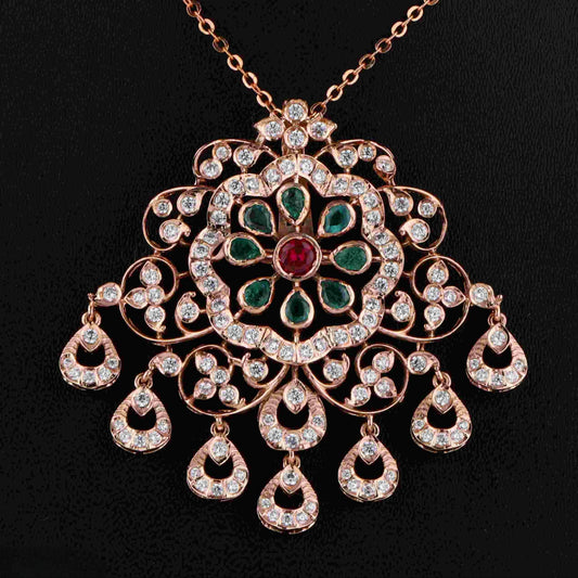 Diamond PENDANT With 14.148 Gms of 18 Kt Gold and 1.171 Cts of Certified Natural Diamonds Code: MJ26PND8
