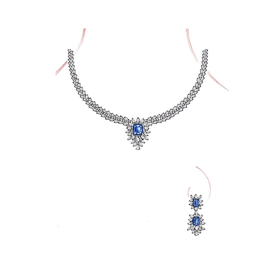 18 KT DIAMOND NECKLACE  Gms - MJ25NK567