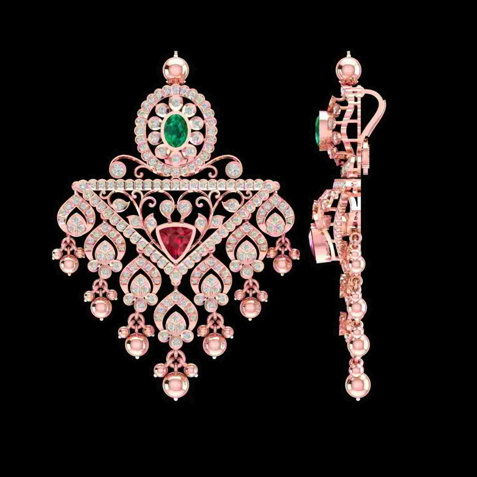 Diamond PENDANT With 21.5 Gms of 18 Kt Gold and 2.776 Cts of Certified Natural Diamonds Code: MJ26PND121