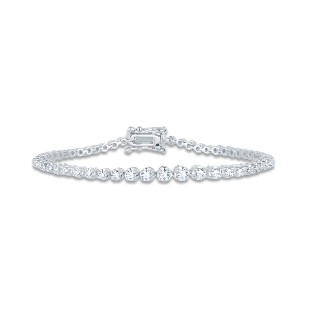 18 KT DIAMOND TENNIS BRACELET 13 Gms - MJ25TB582