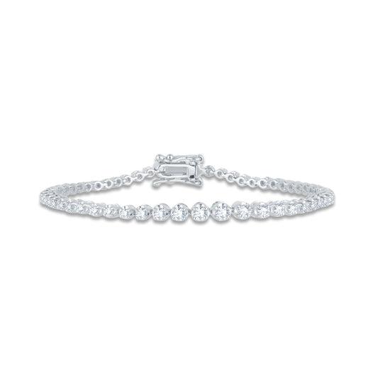 18 KT DIAMOND TENNIS BRACELET 13 Gms - MJ25TB582