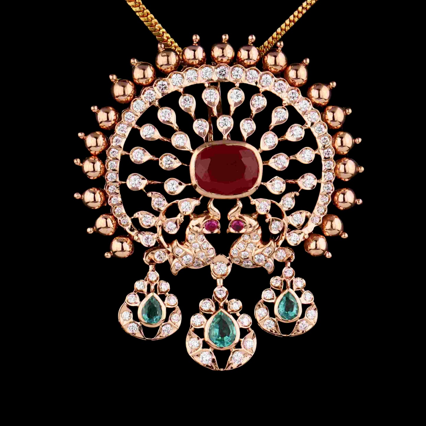 Diamond PENDANT With 11.541 Gms of 18 Kt Gold and 1.495 Cts of Certified Natural Diamonds Code: MJ26PND141