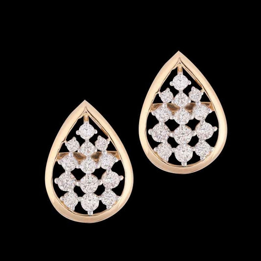 18 KT DIAMOND EARRING 3.576 Gms - MJ25ER36
