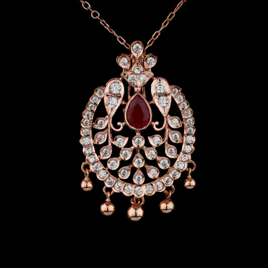 Diamond PENDANT With 8.5 Gms of 18 Kt Gold and 1.039 Cts of Certified Natural Diamonds Code: MJ26PND95