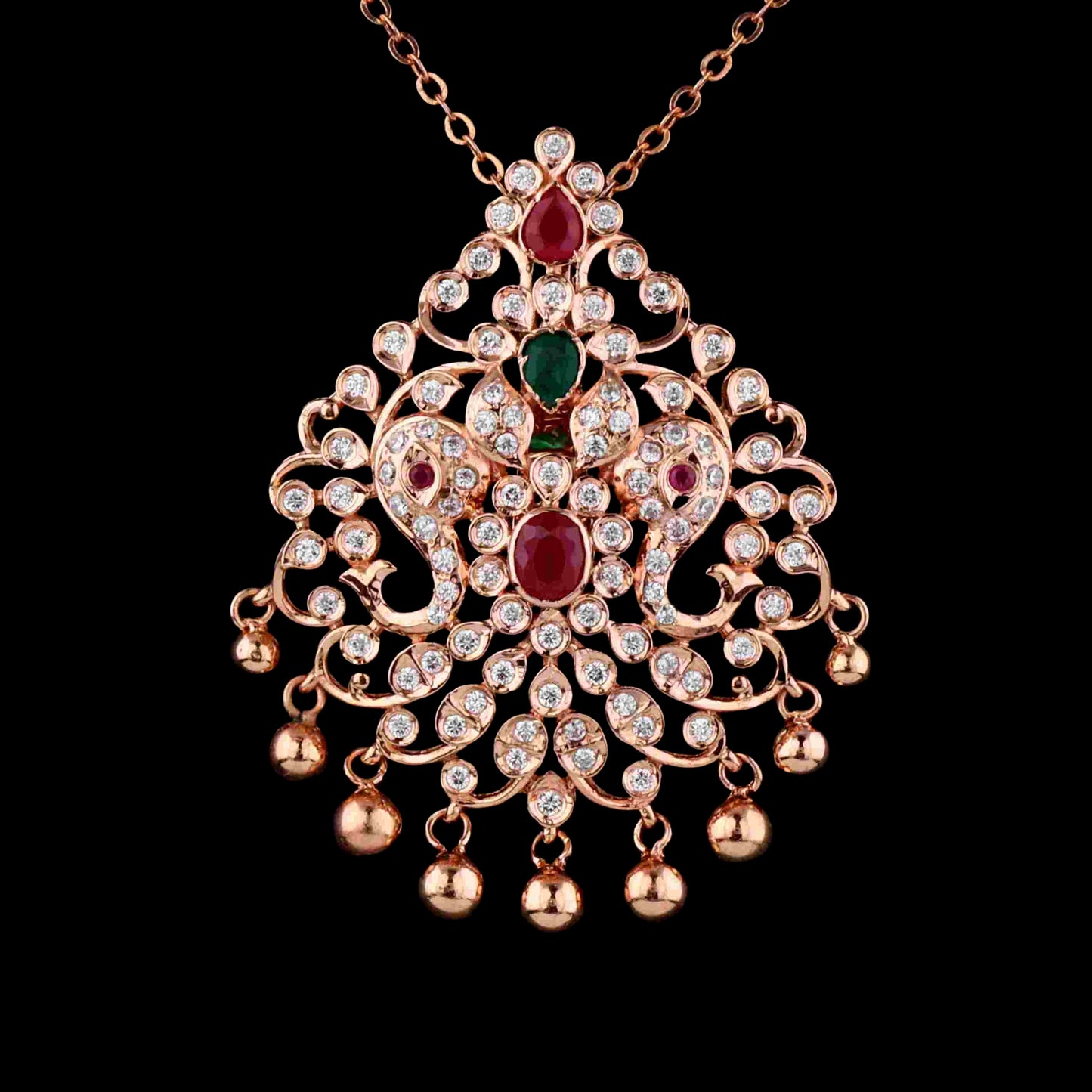 Diamond PENDANT With 12.632 Gms of 18 Kt Gold and 1.287 Cts of Certified Natural Diamonds Code: MJ26PND78