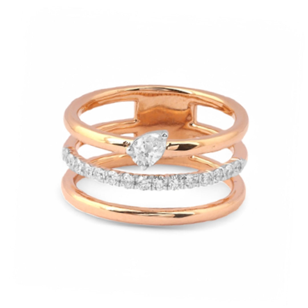 18 KT DIAMOND RING 6.752 Gms - MJ25RG557