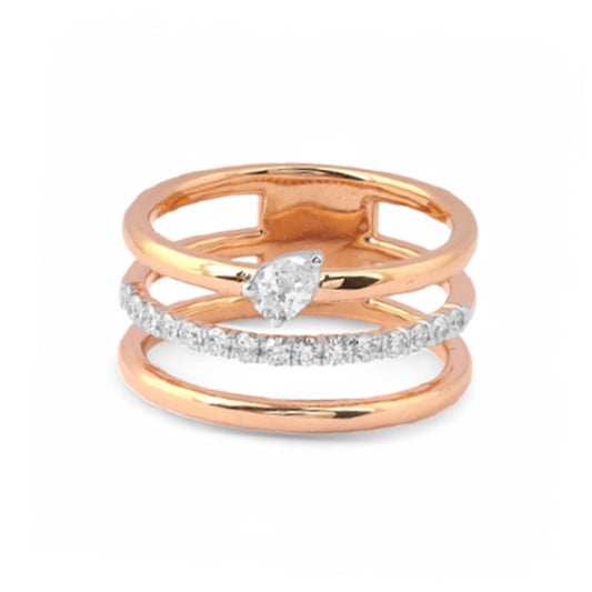 18 KT DIAMOND RING 6.752 Gms - MJ25RG557