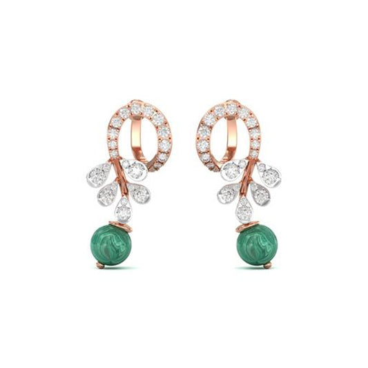 18 KT DIAMOND EARRING 3.41 Gms - MJ25ER122