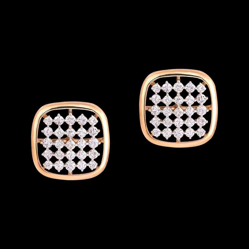 18 KT DIAMOND EARRING 4.276 Gms - MJ25ER37