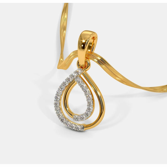 18 KT DIAMOND PENDANT 3 Gms - MJ25PD273