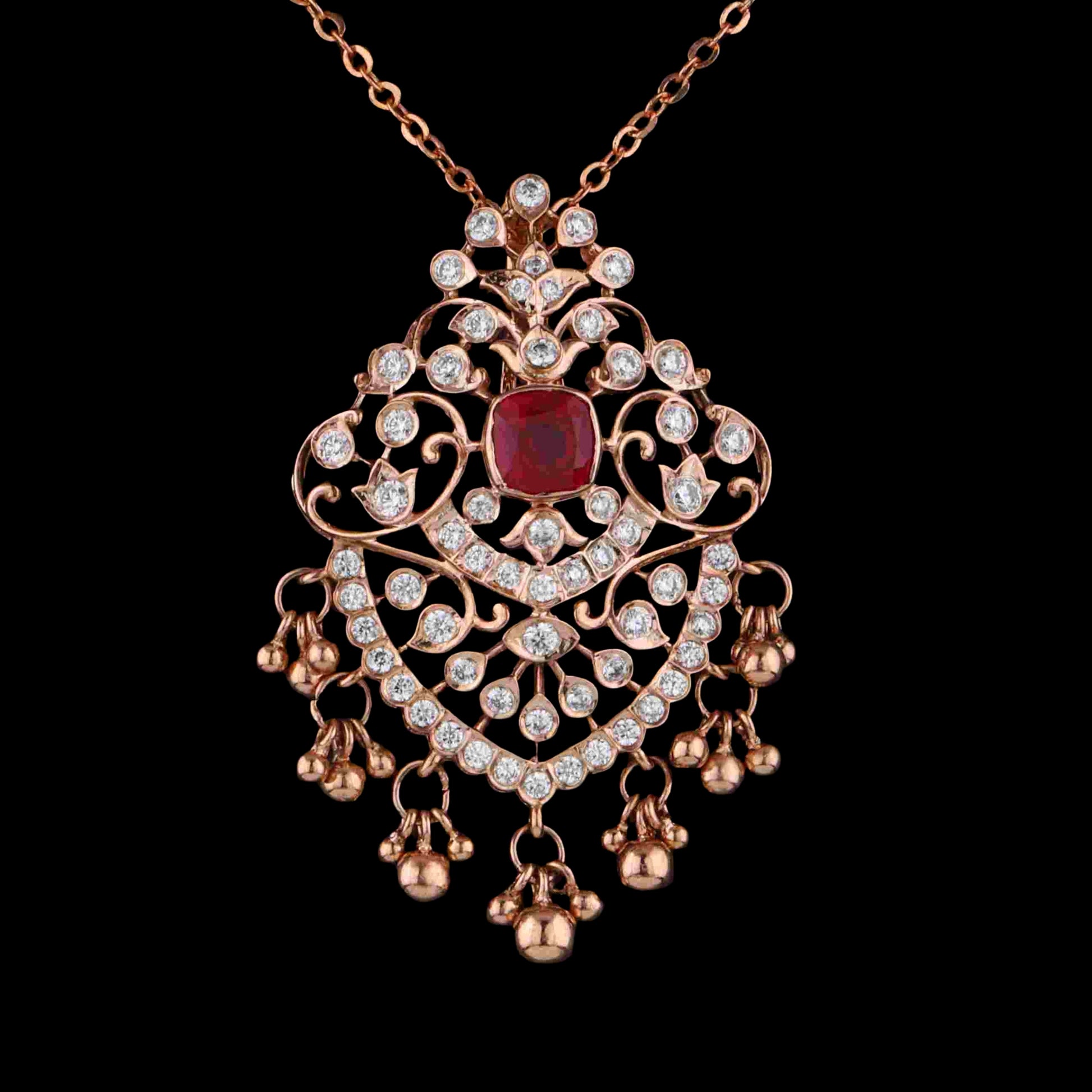 Diamond PENDANT With 9.734 Gms of 18 Kt Gold and 1.205 Cts of Certified Natural Diamonds Code: MJ26PND88