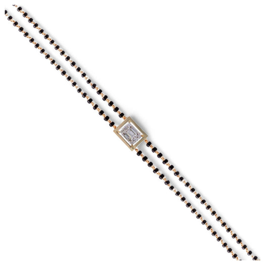 18 KT DIAMOND HAND MANGALSUTRA 3.518 Gms - MJ25MS101
