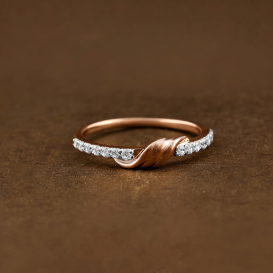Diamond RING With 2.304 Gms of 18 Kt Gold and 0.196 Cts of Certified Natural Diamonds Code: MJ26RG622
