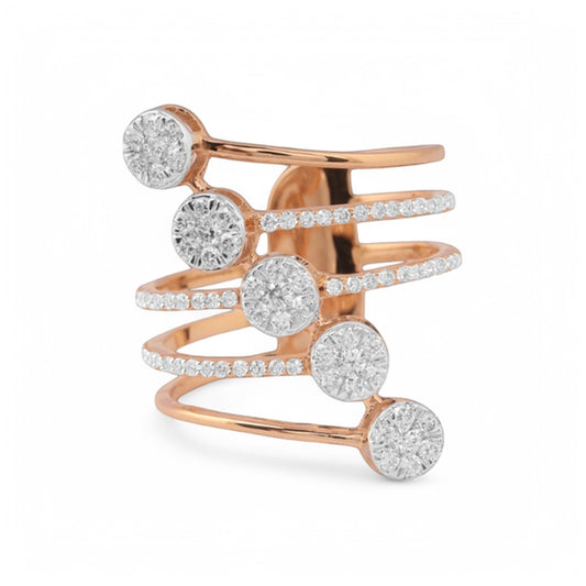 18 KT DIAMOND RING 4.398 Gms - MJ25RG547