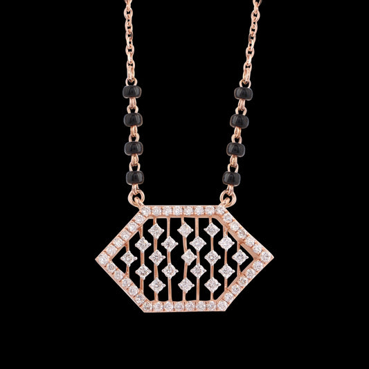 18 KT DIAMOND MANGALSUTRA 5.276 Gms - MJ25MS103