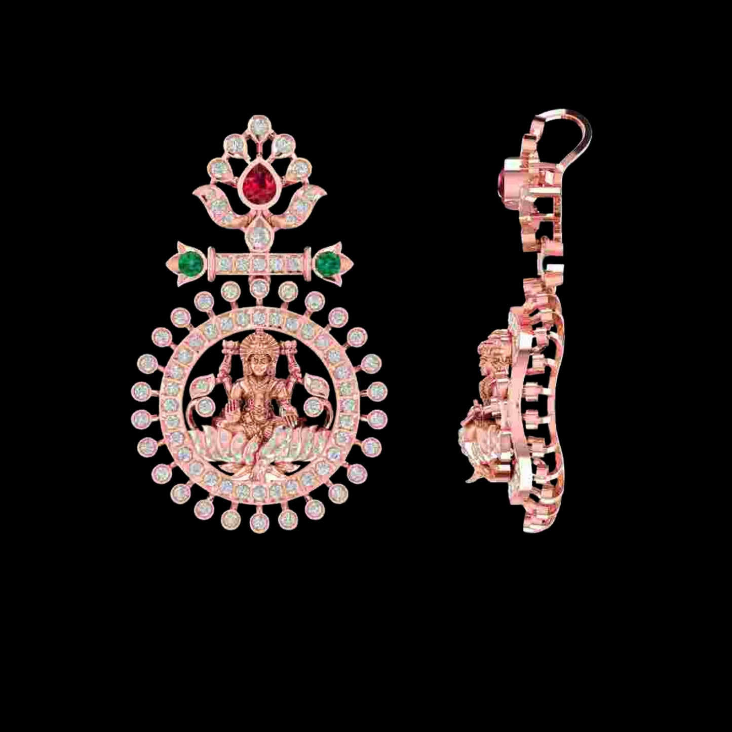 Diamond PENDANT With 14.91 Gms of 18 Kt Gold and 1.538 Cts of Certified Natural Diamonds Code: MJ26PND76