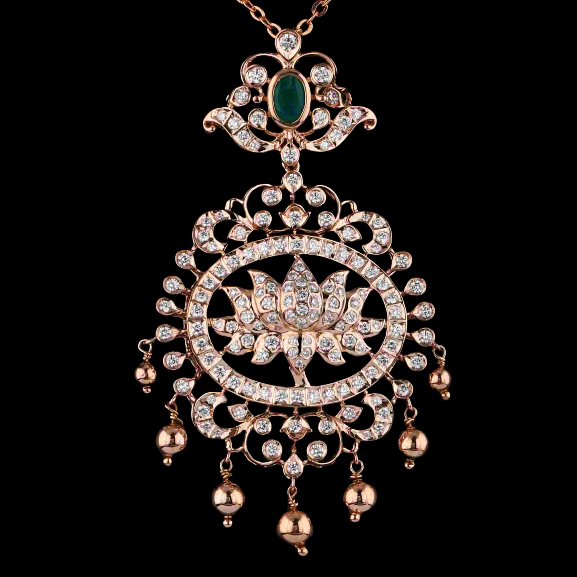 Diamond PENDANT With 12 Gms of 18 Kt Gold and 1.84 Cts of Certified Natural Diamonds Code: MJ26PND65