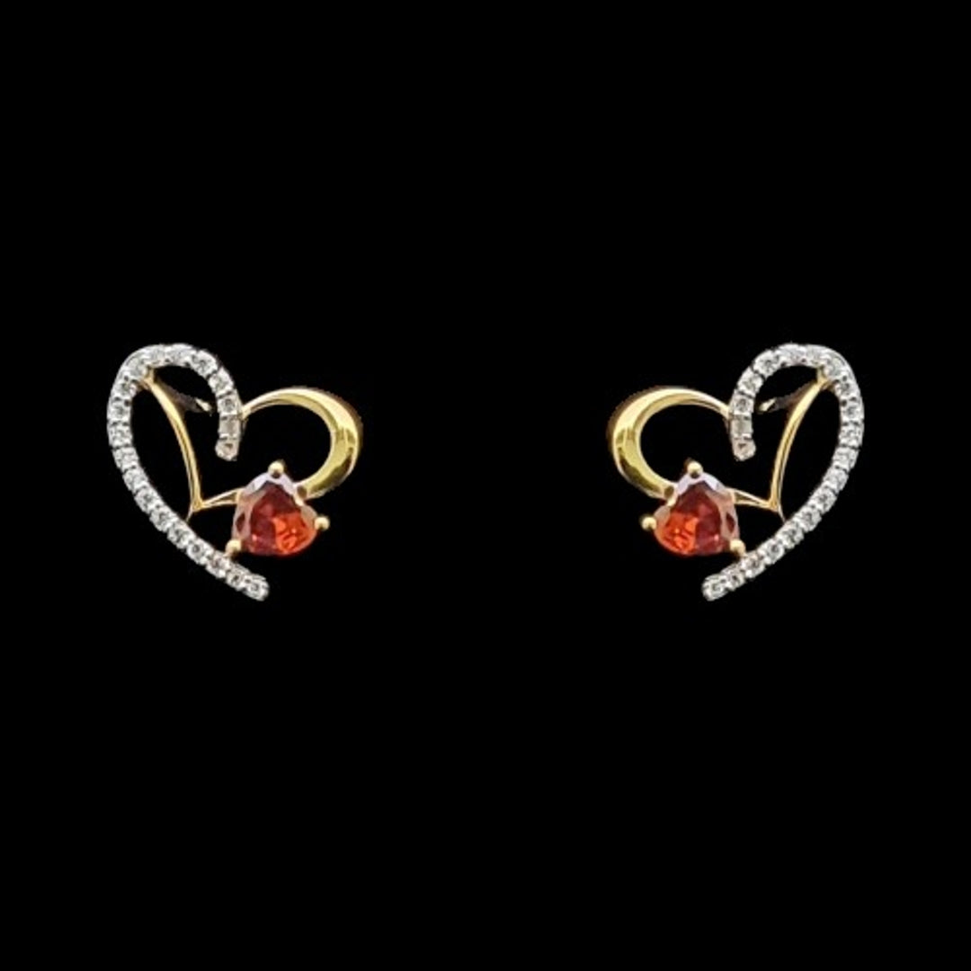 18 KT DIAMOND EARRING 2.11 Gms - MJ25ER355