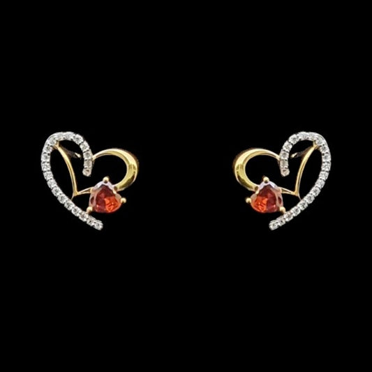 18 KT DIAMOND EARRING 2.11 Gms - MJ25ER355