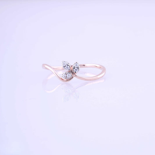 Diamond RING With 1.05 Gms of 18 Kt Gold and 0.036 Cts of Certified Natural Diamonds Code: MJ26RG651