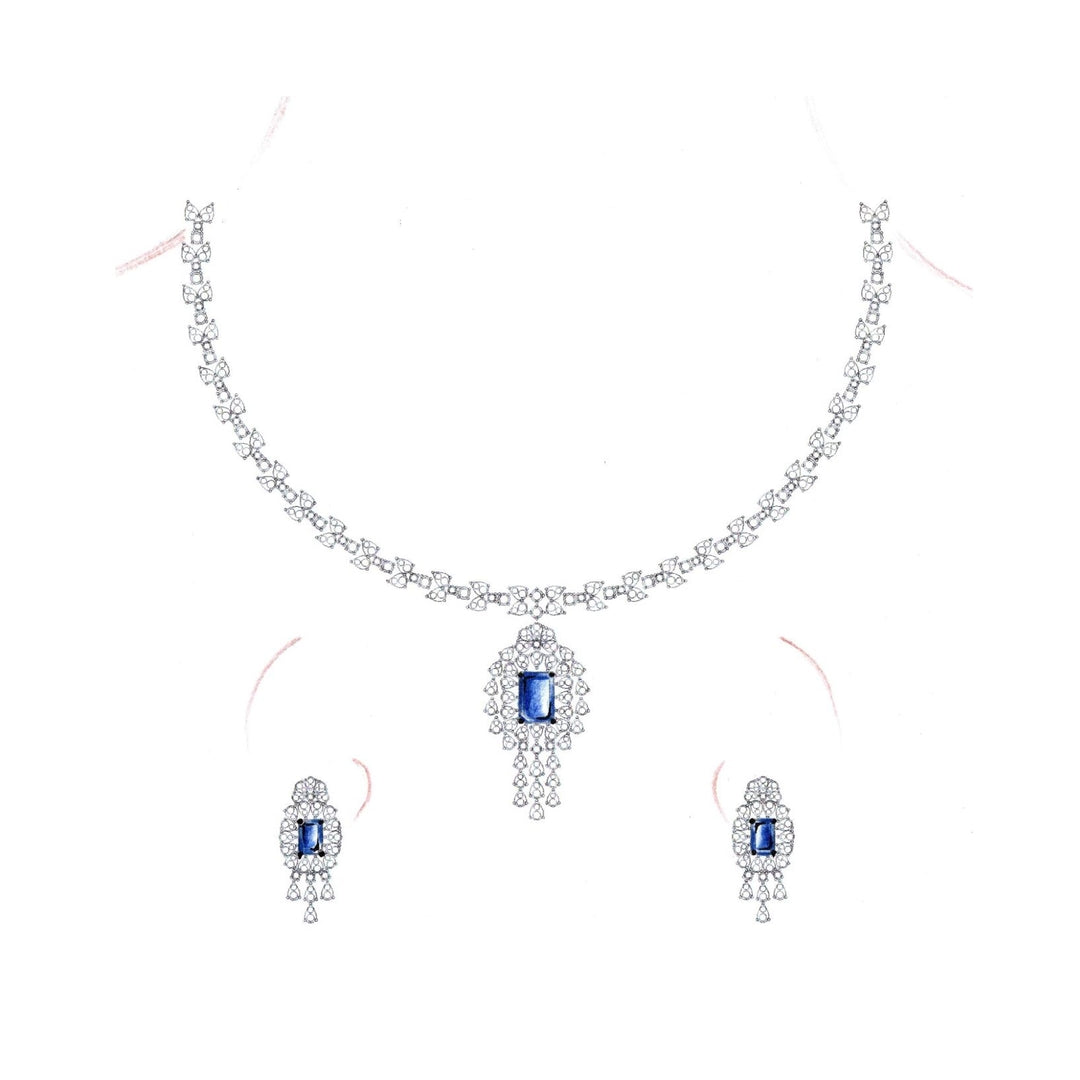 18 KT DIAMOND NECKLACE  Gms - MJ25NK565