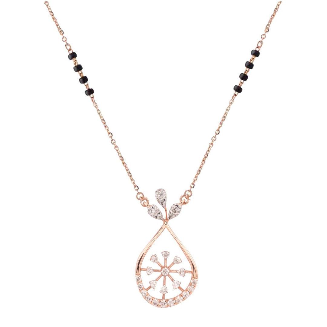 18 KT DIAMOND MANGALSUTRA 4.162 Gms - MJ25MS105