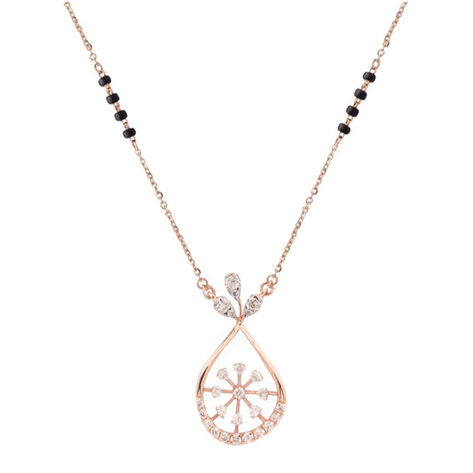 18 KT DIAMOND MANGALSUTRA 4.162 Gms - MJ25MS105