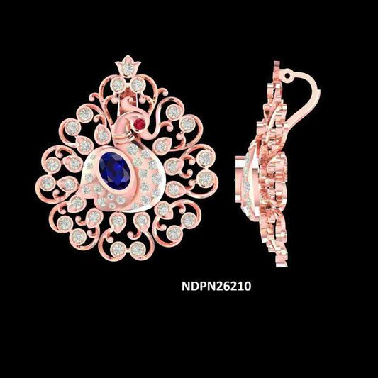 Diamond PENDANT With 8.5 Gms of 18 Kt Gold and 1.076 Cts of Certified Natural Diamonds Code: MJ26PND152