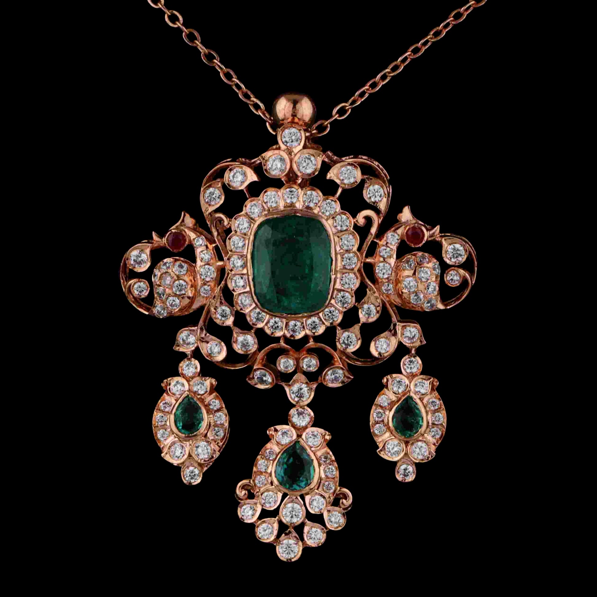 Diamond PENDANT With 14.485 Gms of 18 Kt Gold and 1.673 Cts of Certified Natural Diamonds Code: MJ26PND87