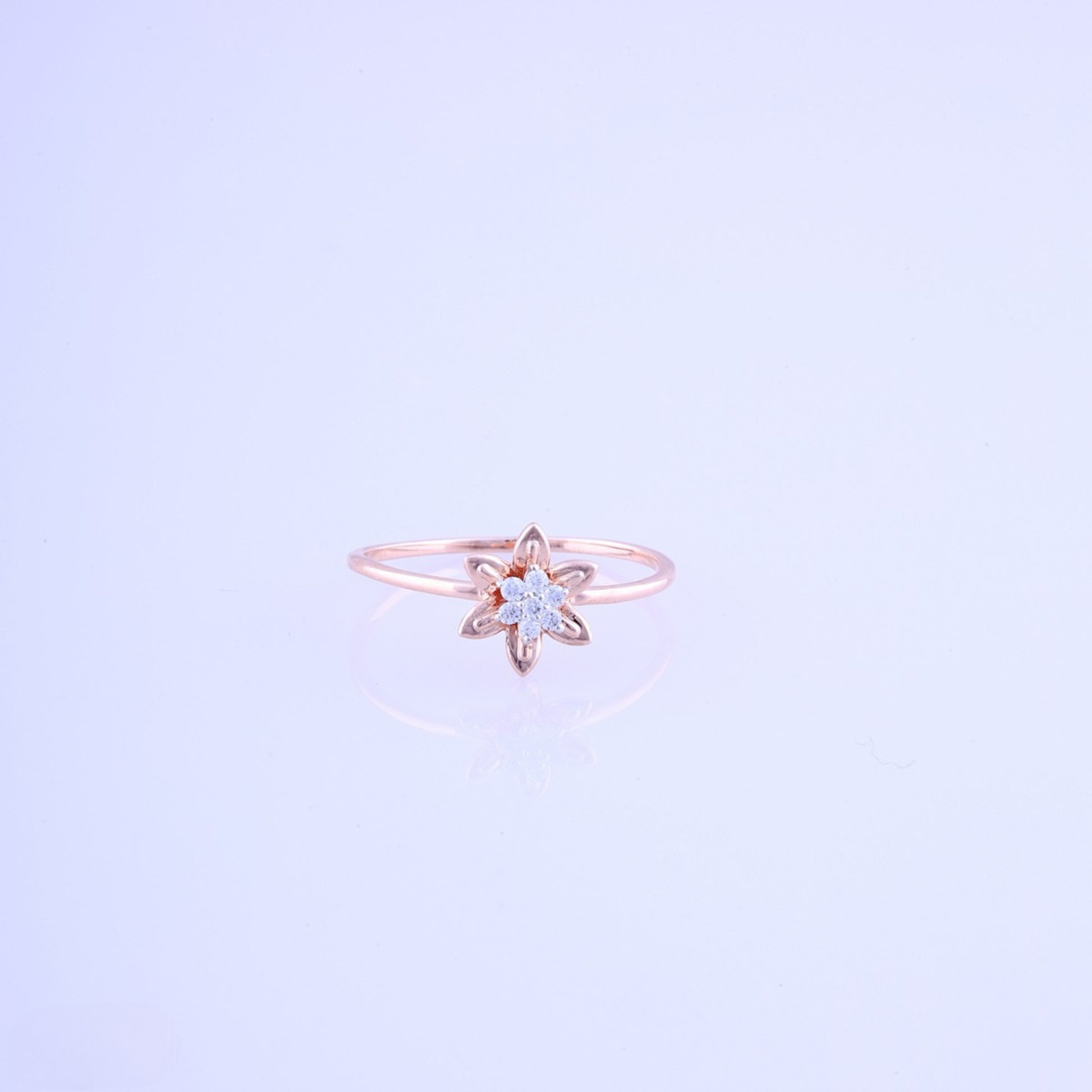 Diamond RING With 1.203 Gms of 18 Kt Gold and 0.056 Cts of Certified Natural Diamonds Code: MJ26RG649