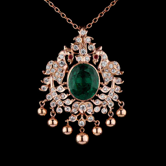 Diamond PENDANT With 9.246 Gms of 18 Kt Gold and 0.968 Cts of Certified Natural Diamonds Code: MJ26PND81