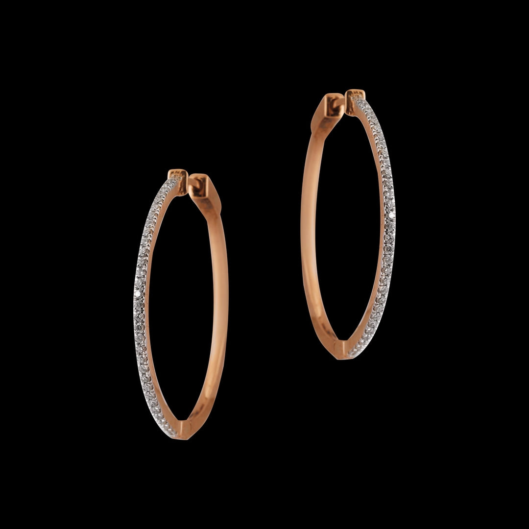 18 KT DIAMOND EARRING 9.014 Gms - MJ25ER48