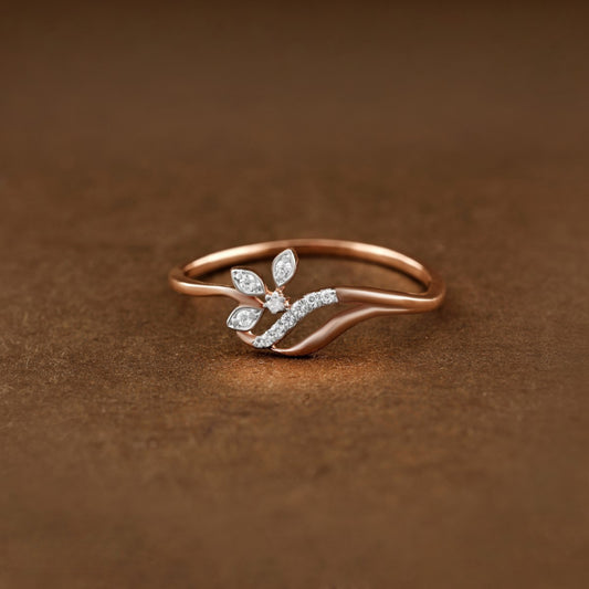 Diamond RING With 1.178 Gms of 18 Kt Gold and 0.041 Cts of Certified Natural Diamonds Code: MJ26RG657