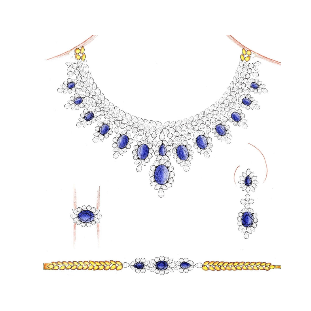 18 KT DIAMOND NECKLACE  Gms - MJ25NK574